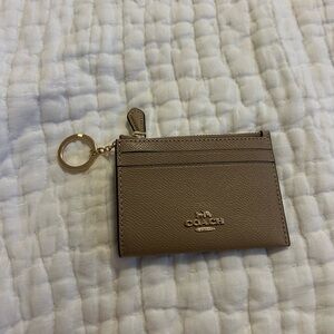 Coach Brown Leather Key and Card Holder